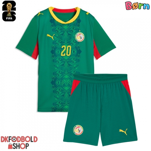 Senegal Iliman Ndiaye #13 Udebanesæt Børn VM 2026 Kort ærmer (+ korte bukser)